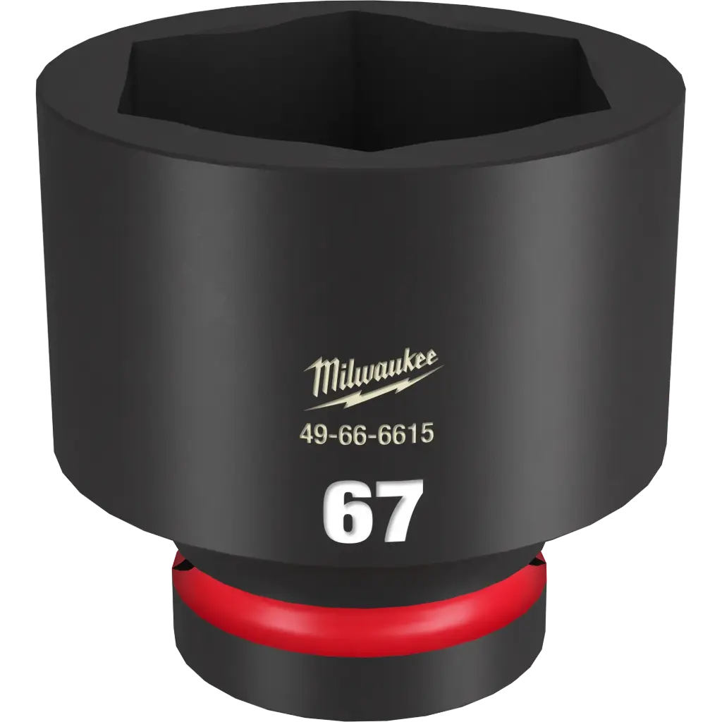 Milwaukee 49-66-6615 SHOCKWAVE™ Impact Duty 1" Drive 67MM Standard 6 Point Socket