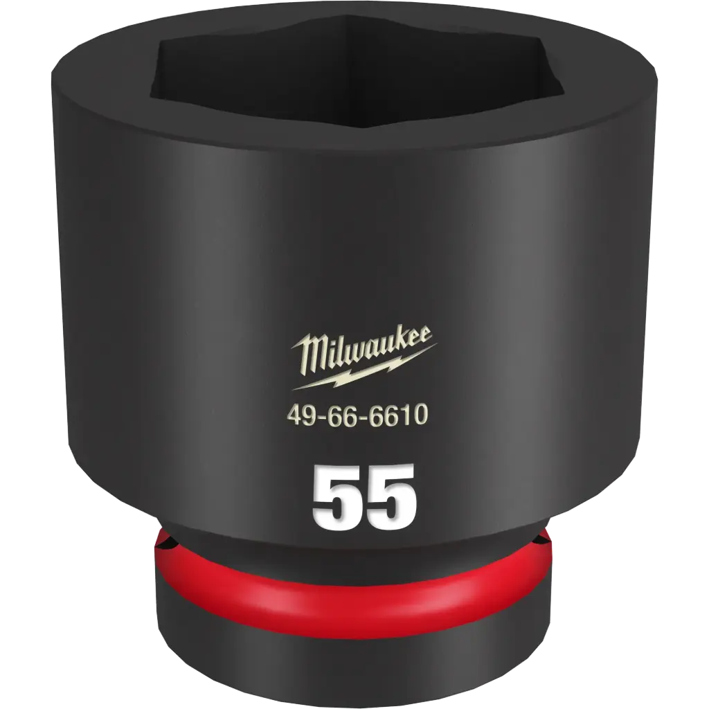 Milwaukee 49-66-6610 SHOCKWAVE™ Impact Duty 1" Drive 55MM Standard 6 Point Socket