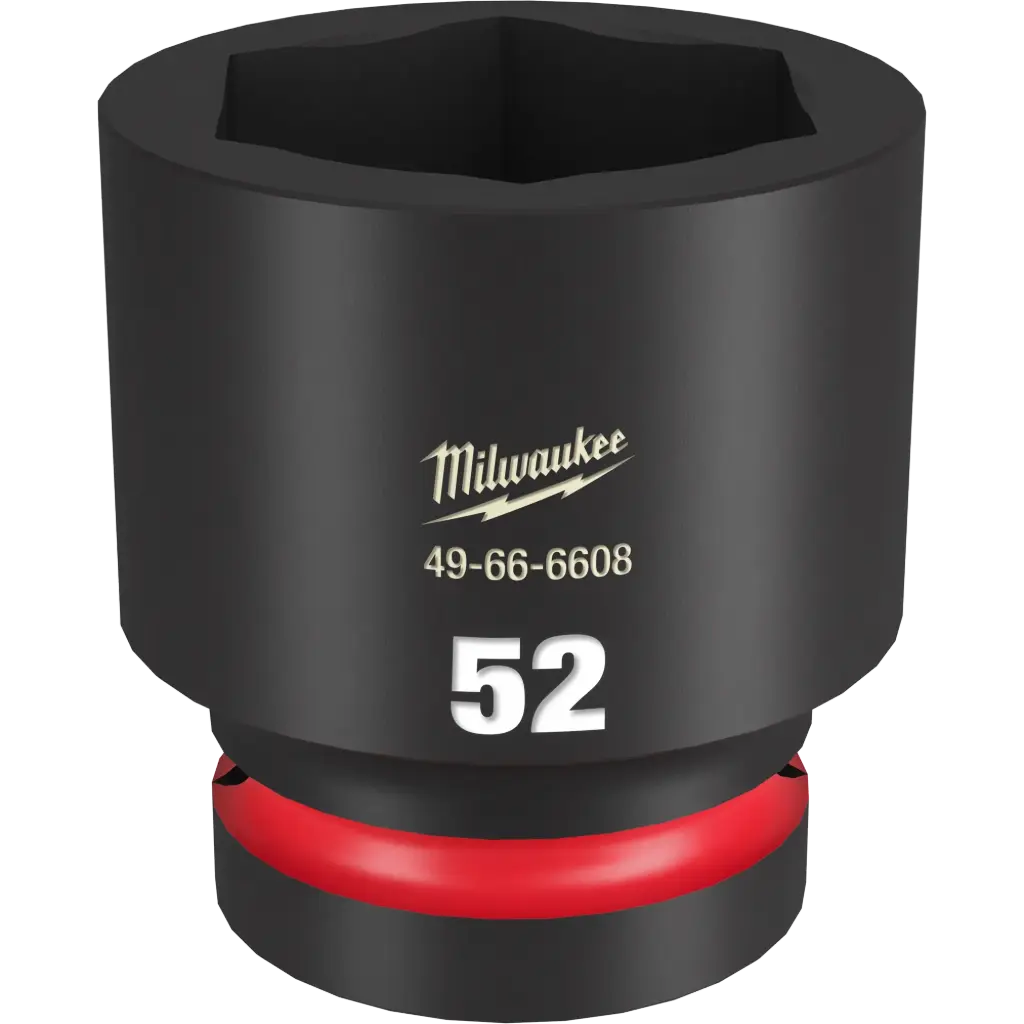 Milwaukee 49-66-6608 SHOCKWAVE™ Impact Duty 1" Drive 52MM Standard 6 Point Socket