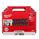 Milwaukee 49-66-7013 14PC SHOCKWAVE™ Impact Duty 1/2" Drive Metric Standard 6 Point Socket Set