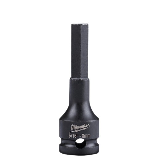 Milwaukee 49-66-5151 SHOCKWAVE™ Impact Duty 5/16" Lineman's 3/8" Drive Hex Bit Socket