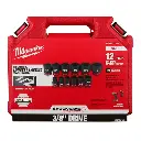 Milwaukee 49-66-7005 12PC SHOCKWAVE™ Impact Duty 3/8" Drive SAE Standard 6 Point Socket Set