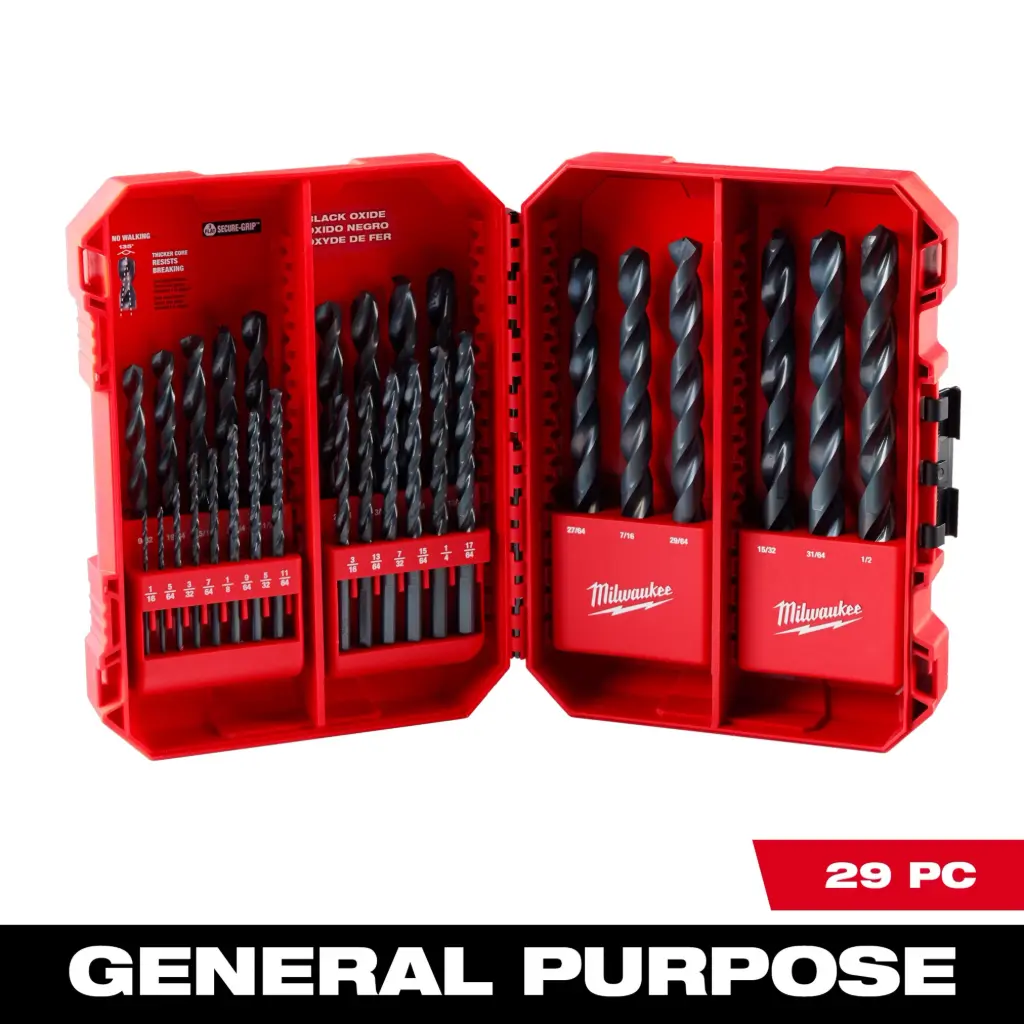 Milwaukee 48-89-2802 29PC THUNDERBOLT® Black Oxide Drill Bit Set