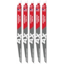 Milwaukee 48-00-5527 12" 5 TPI AX™ with Carbide Teeth SAWZALL® Blade for Wood with Nails (5 PK)