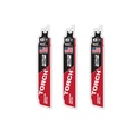 Milwaukee 48-00-6351 6" 10 TPI TORCH™ with NITRUS™ Carbide Teeth SAWZALL® Blade for Conduit and Strut (3 PK)