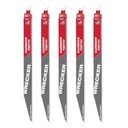 Milwaukee 48-00-5543 12" 6 TPI WRECKER™ with Carbide Teeth SAWZALL® Blade for Multi-Material (5 PK)