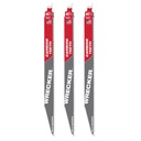 Milwaukee 48-00-5343 12" 6 TPI WRECKER™ with Carbide Teeth SAWZALL® Blade for Multi-Material (3 PK)