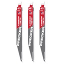 Milwaukee 48-00-5342 9" 6 TPI WRECKER™ with Carbide Teeth SAWZALL® Blade for Multi-Material (3 PK)