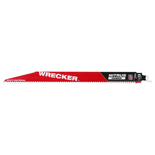 Milwaukee 48-00-5273 12"  WRECKER™ with NITRUS™ Carbide SAWZALL® Blade for Multi-Material 1PK