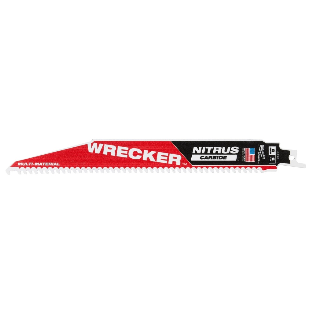 Milwaukee 48-00-5272 9" WRECKER™ with NITRUS™ Carbide SAWZALL® Blade for Multi-Material (1 PK)