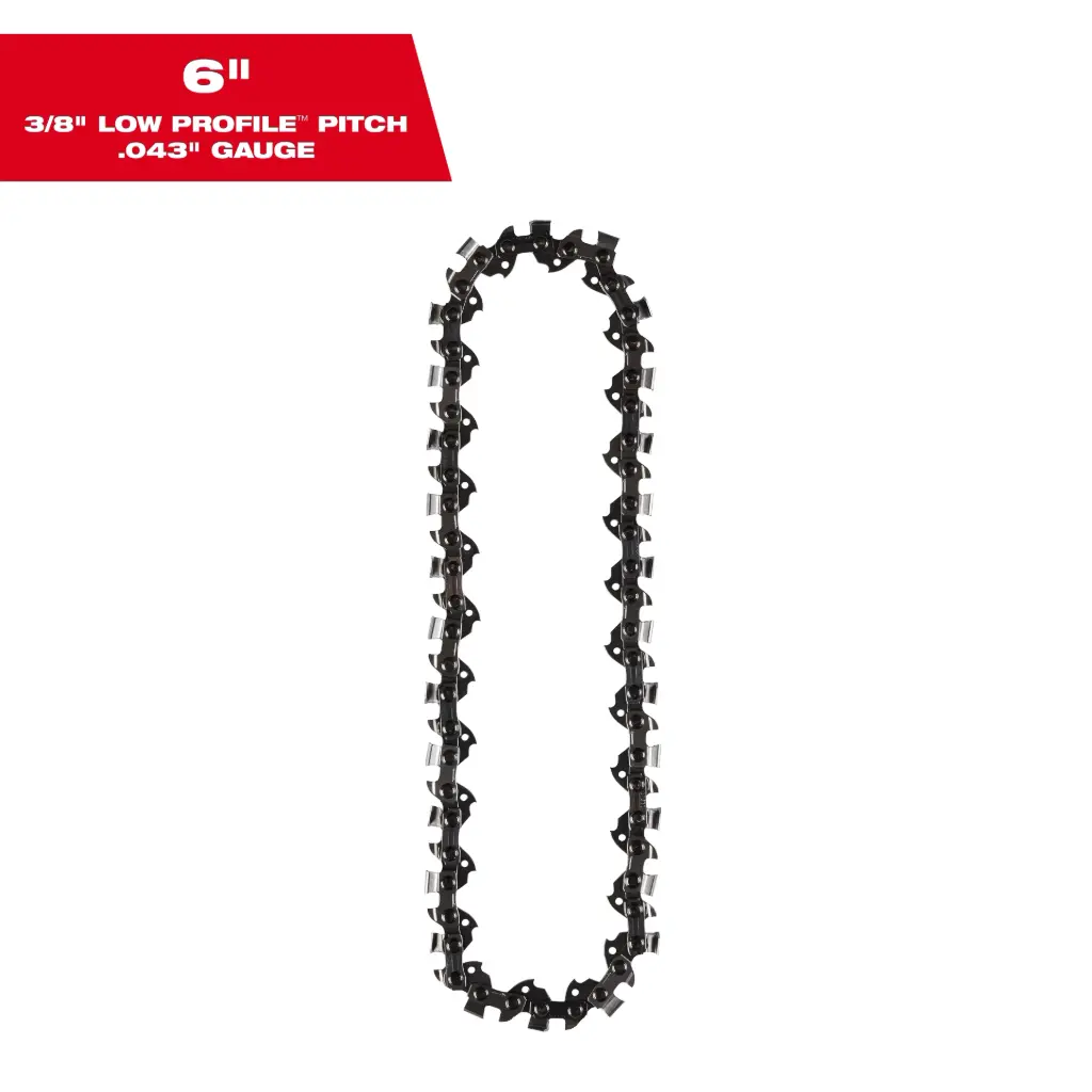 Milwaukee 49-16-2732 6" 3/8" LOW PROFILE™ Pitch, .043" Gauge Saw Chain
