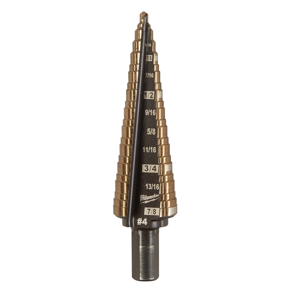 Milwaukee 48-89-9284 Cobalt Step Drill Bit #4 (3/16-7/8")