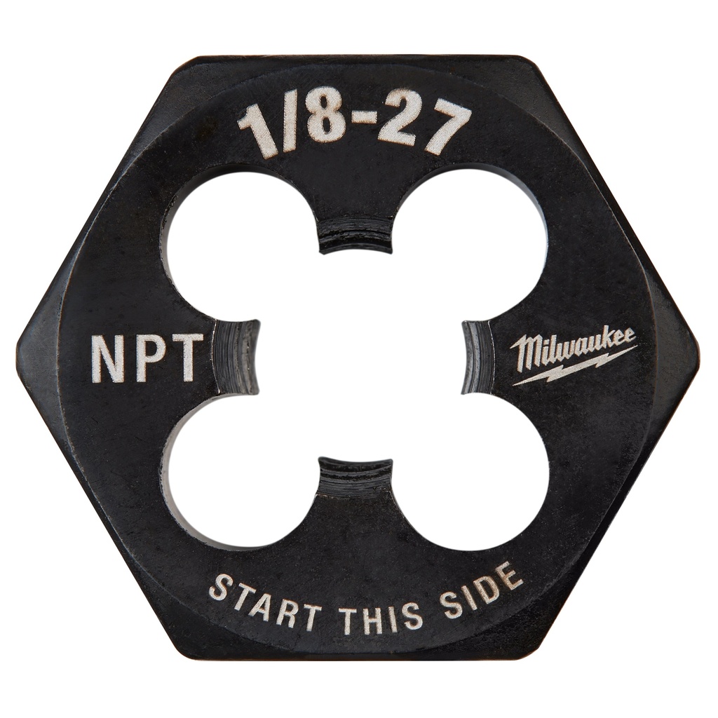 Milwaukee 49-57-5389 1/8"-27 NPT 1-Inch Hex Threading Die
