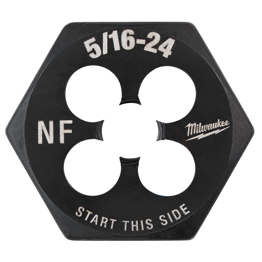 Milwaukee 49-57-5344 5/16"-24 NF 1-Inch Hex Threading Die