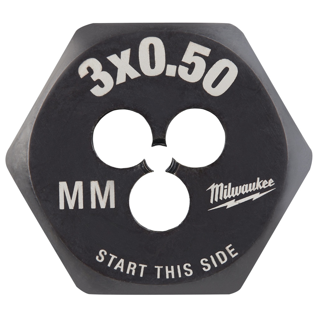 Milwaukee 49-57-5311 M3-0.50 mm 1-Inch Hex Threading Die