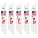Milwaukee 49-00-5460 4" 6 TPI SAWZALL® Blade for Wood with Nails (5 PK)