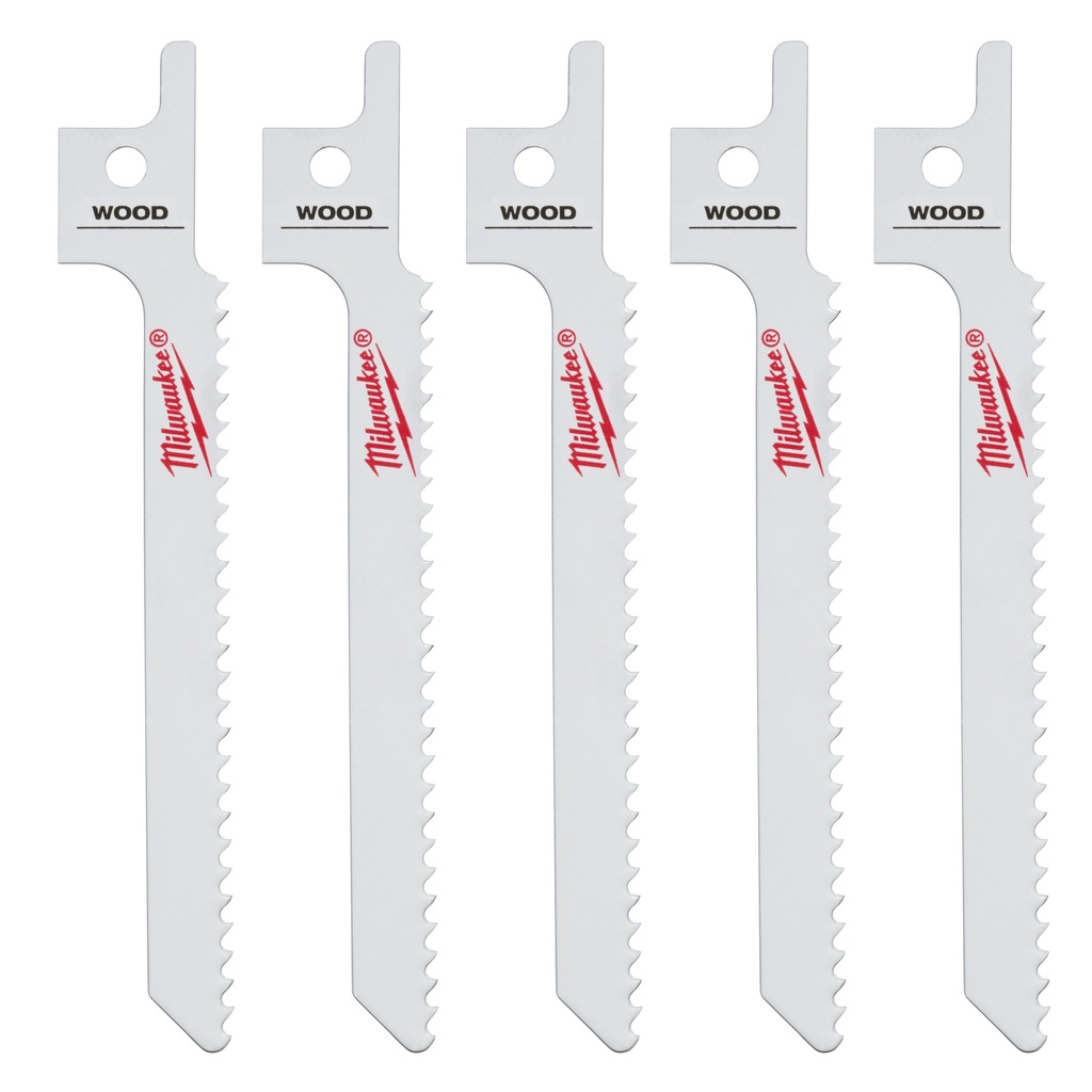 Milwaukee 49-00-5310 3-1/2" 10 TPI SAWZALL® Blade for Wood Scroll (5 PK)