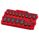 Milwaukee 49-66-6815 17PC SHOCKWAVE™ Impact Duty Socket 3/8” Drive SAE TRAY Set