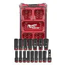 Milwaukee 49-66-6803 16PC SHOCKWAVE™ Impact Duty Socket 1/2” Drive 16PC MM Set with PACKOUT™