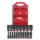 Milwaukee 49-66-6801 19PC SHOCKWAVE™ Impact Duty Socket 3/8” Drive MM Set with PACKOUT™