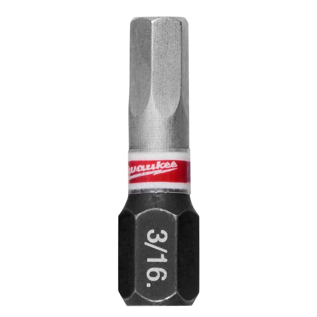 Milwaukee 48-32-4707 SHOCKWAVE™ Impact Duty 1" Hex 3/16" Insert Bits Bulk 25