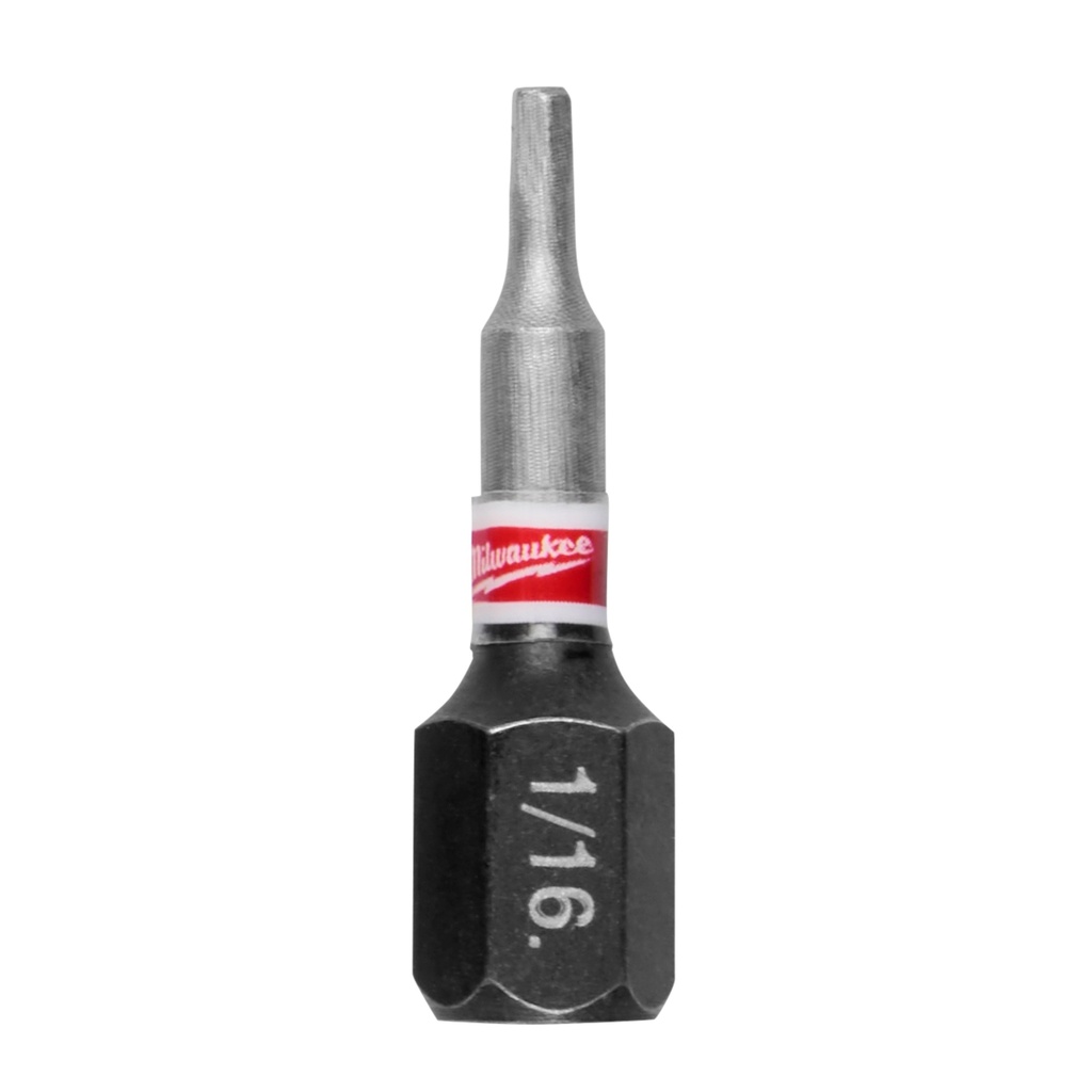 Milwaukee 48-32-4700 SHOCKWAVE™ Impact Duty 1" Hex 1/16" Insert Bits Bulk 25