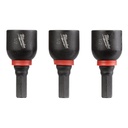 Milwaukee 49-66-4517 SHOCKWAVE™ Impact Duty 1/2” x 1" Insert Magnetic Nut Driver (3 PK)