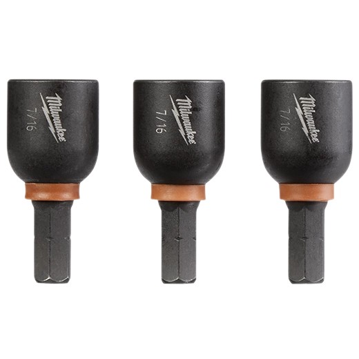 Milwaukee 49-66-4516 SHOCKWAVE™ Impact Duty 7/16” x 1" Insert Magnetic Nut Driver (3 PK)