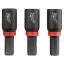 Milwaukee 49-66-4512 SHOCKWAVE™ Impact Duty 1/4" x 1" Insert Magnetic Nut Driver (3 PK)