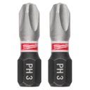 Milwaukee 48-32-4882 SHOCKWAVE™ Impact Duty 1" Phillips #3 Insert Bits Bulk 250