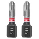 Milwaukee 48-32-4444 SHOCKWAVE™ Impact Duty 1" Reduced Diameter Phillips #2 Drywall Insert Bits (2 PK)
