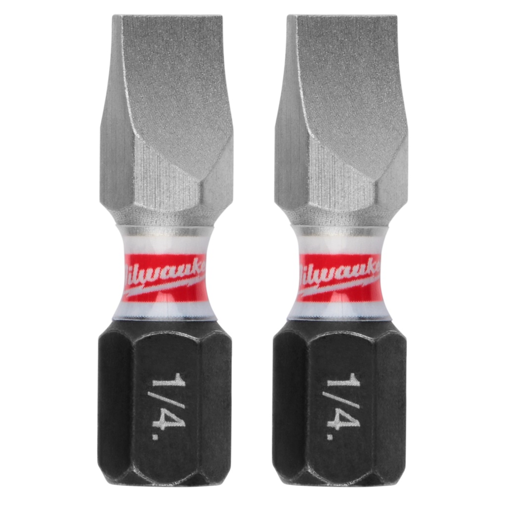 Milwaukee 48-32-4418 SHOCKWAVE™ Impact Duty 1" Slotted 1/4" Insert Bits (2 PK)