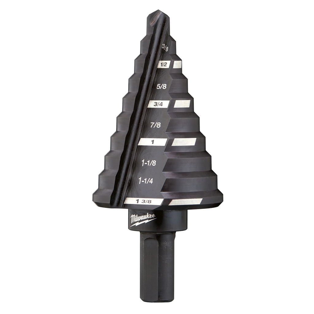 Milwaukee 48-89-9205 #5 Step Drill Bit, 1/4" - 1-3/8" by 1/8"