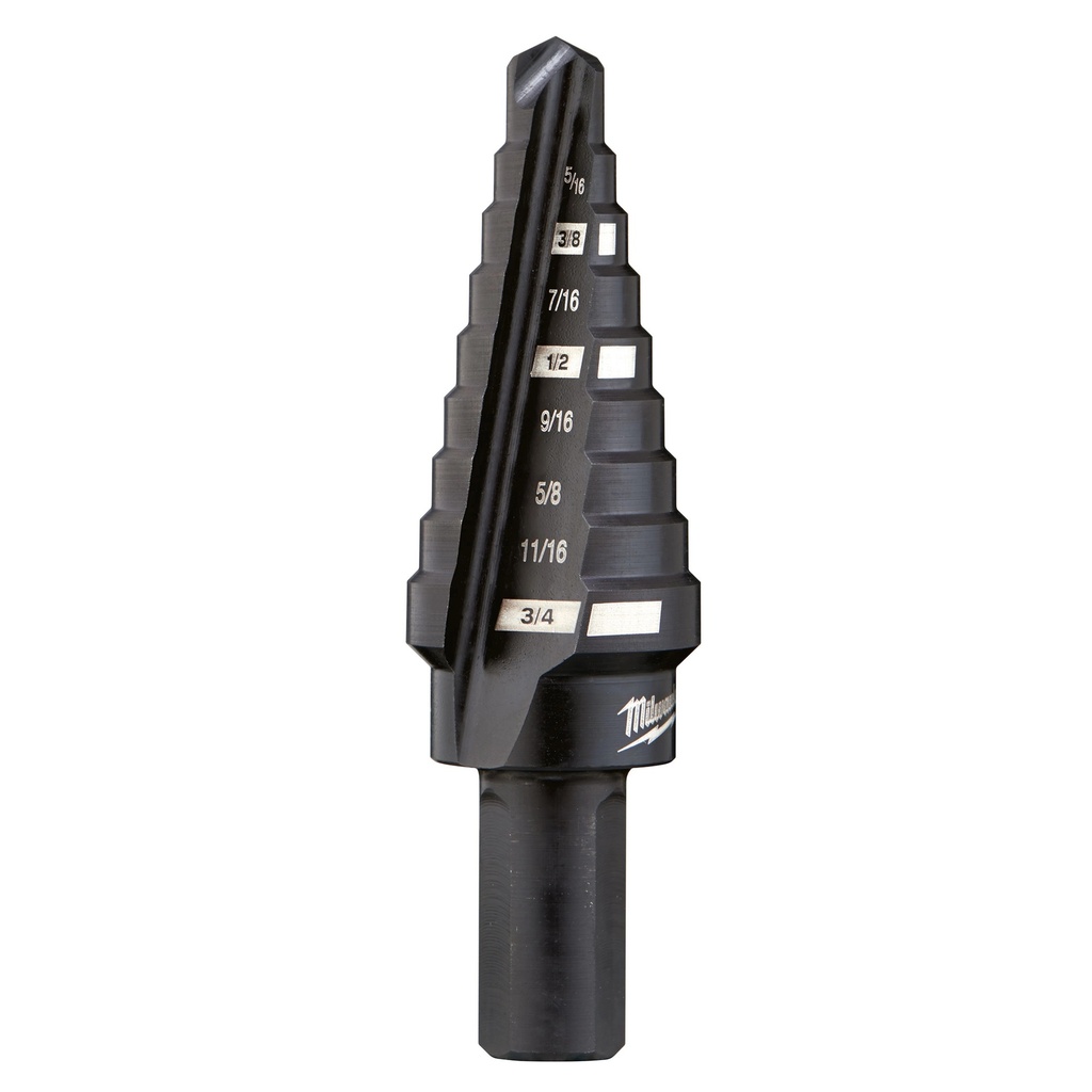Milwaukee 48-89-9203 #3 Step Drill Bit, 1/4" - 3/4" by 1/16"
