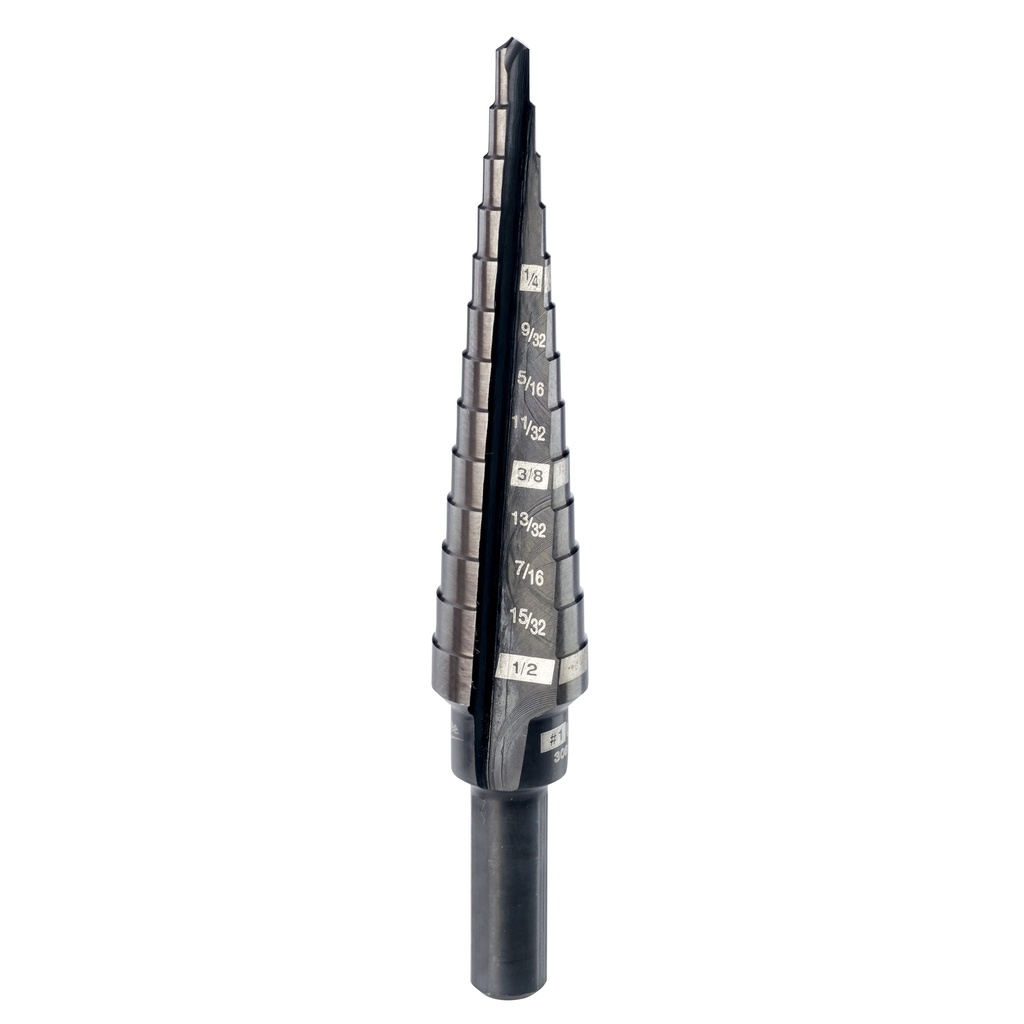 Milwaukee 48-89-9201 #1 Step Drill Bit, 1/8" - 1/2" by 1/32"