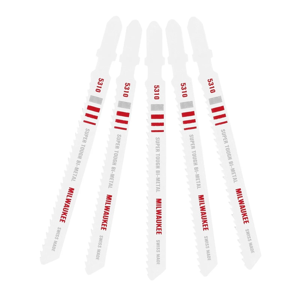 Milwaukee 48-42-5310 4" 10TPI T-Shank Multi-Material Bi-Metal Jig Saw Blade (5 PK)