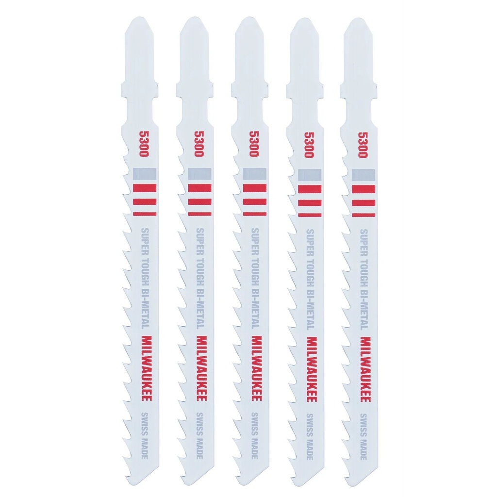 Milwaukee 48-42-5300 4" 6TPI T-Shank Multi Material Bi-Metal Jig Saw Blade (5 PK)