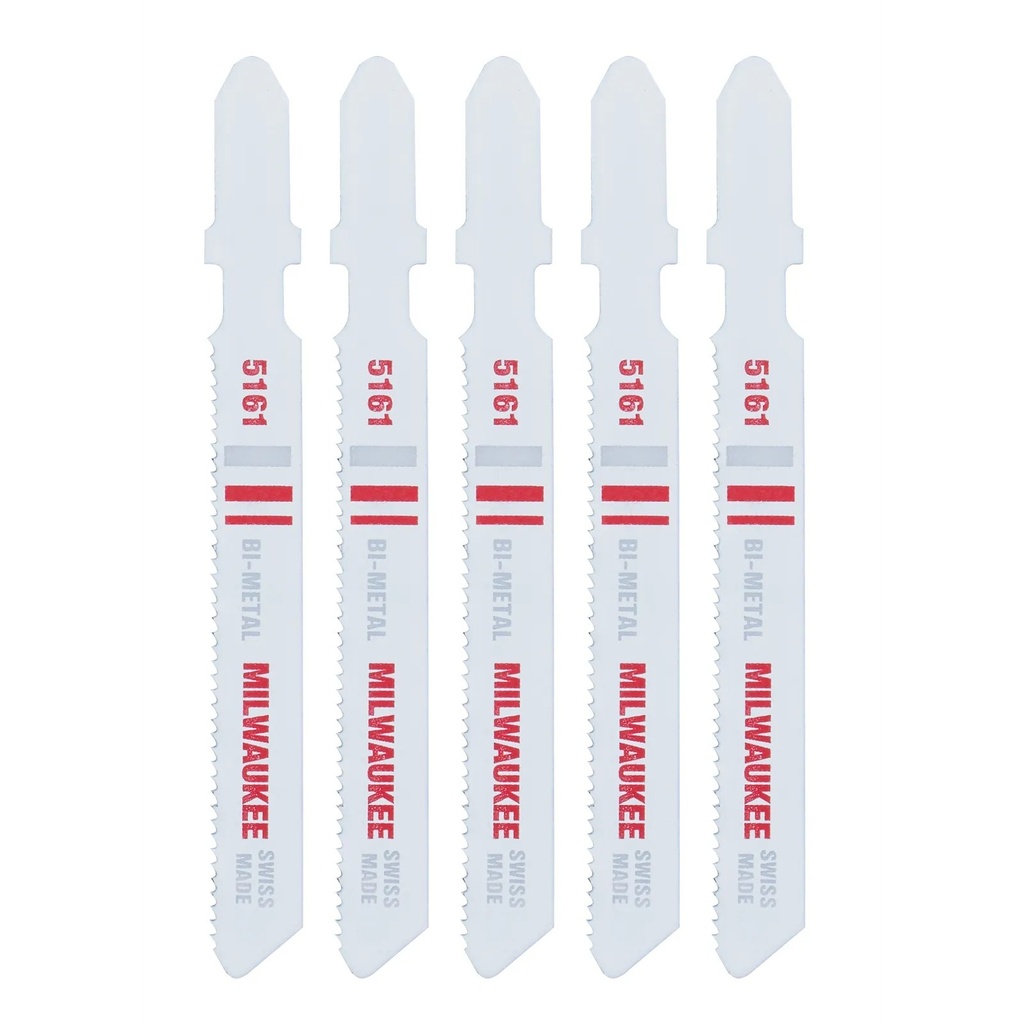 Milwaukee 48-42-5161 3" 24TPI T-Shank Metal Cutting Bi-Metal Jig Saw Blades (5 PK)