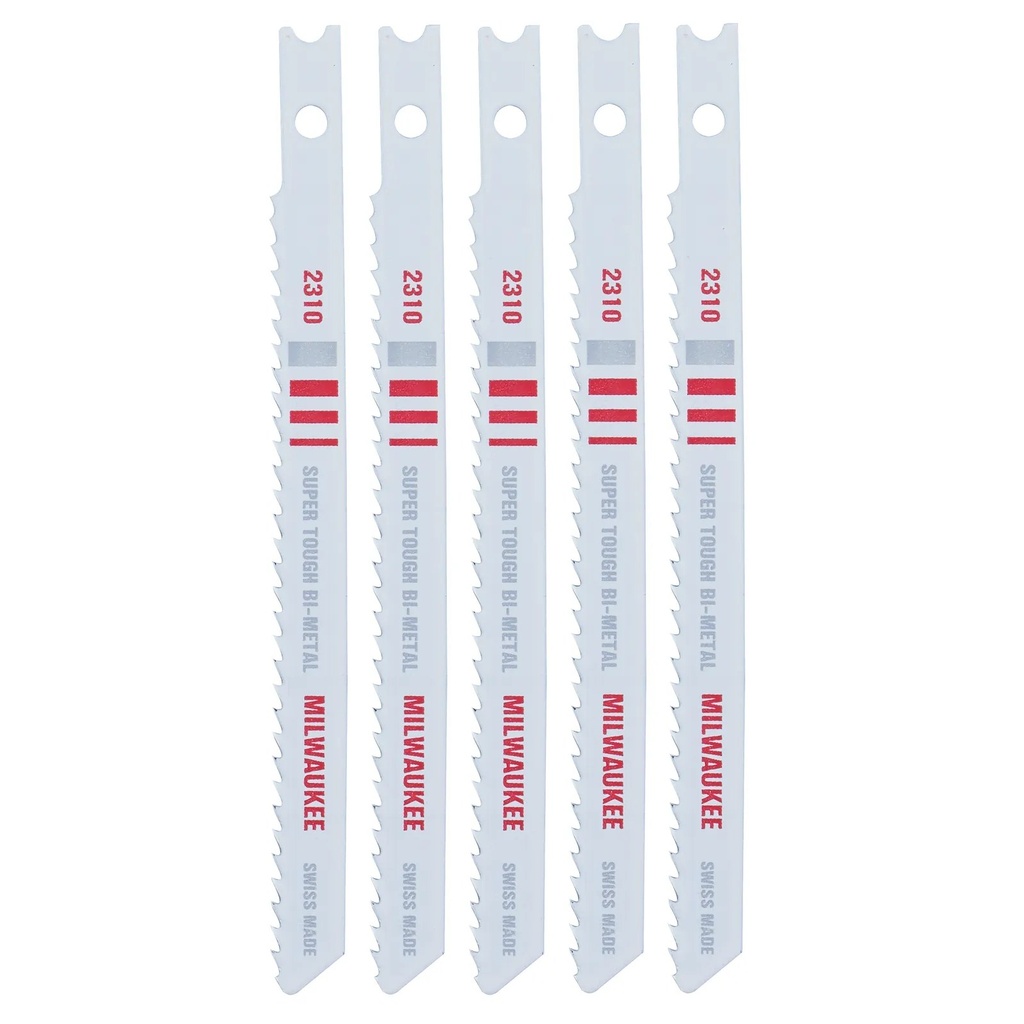 Milwaukee 48-42-2310 4" 10TPI U-Shank Multi-Material Bi-Metal Jig Saw Blades (5 PK)