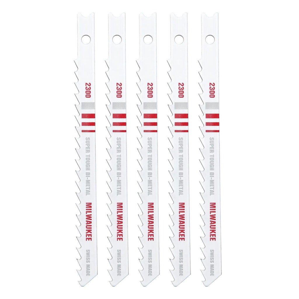 Milwaukee 48-42-2300 4" 6TPI U-Shank Multi-Material Bi-Metal Jig Saw Blade (5 PK)