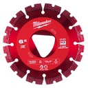 Milwaukee 49-93-7263 Red 6” x .100” Diamond Blade for Green Concrete