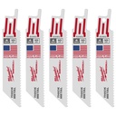 Milwaukee 48-00-5090 4" 10 TPI SAWZALL® Blade for Thick Metal (5 PK)