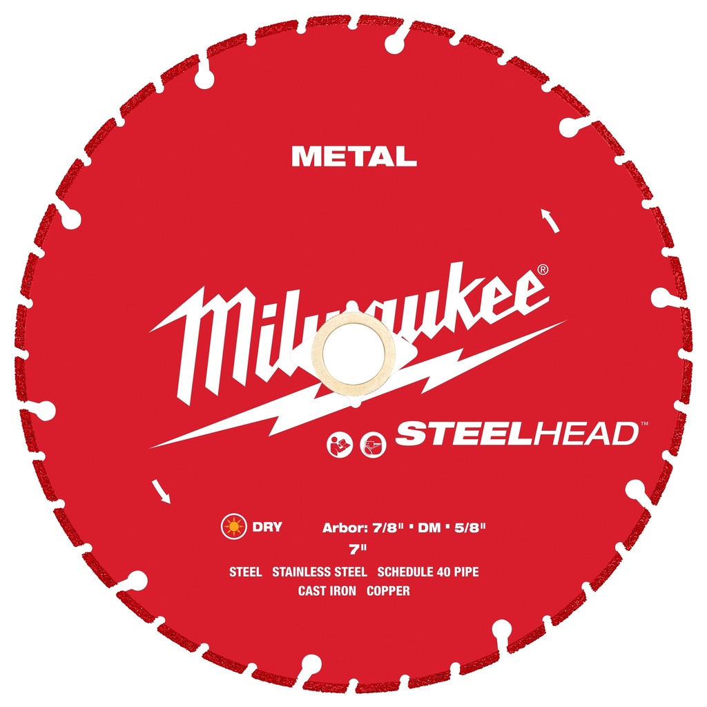 Milwaukee 49-93-7820 7” STEELHEAD™ Metal Cutting Diamond Blade
