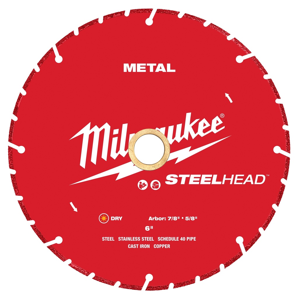 Milwaukee 49-93-7815 6” STEELHEAD™ Metal Cutting Diamond Blade