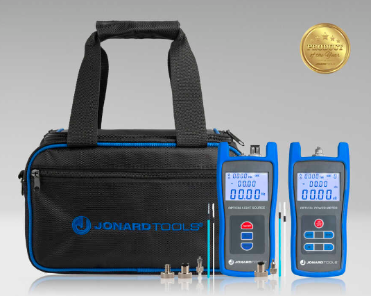 Jonard FPL-5050 Fiber Optic Power Meter & Optical Light Source Kit (-50 to +26 dBm, Single-Mode)