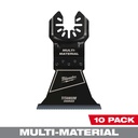 Milwaukee 49-25-1249 OPEN-LOK™ 2-1/2" TITANIUM CHARGED™ Bi-Metal Multi-Material Multi-Tool Blades (10 PK)
