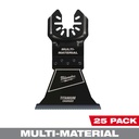 Milwaukee 49-25-1248 OPEN-LOK™ 2-1/2" TITANIUM CHARGED™ Bi-Metal Multi-Material Multi-Tool Blades (25 PK)