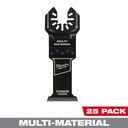 Milwaukee 49-25-1238 OPEN-LOK™ 1-3/8" TITANIUM CHARGED™ Bi-Metal Multi-Material Multi-Tool Blades (25 PK)