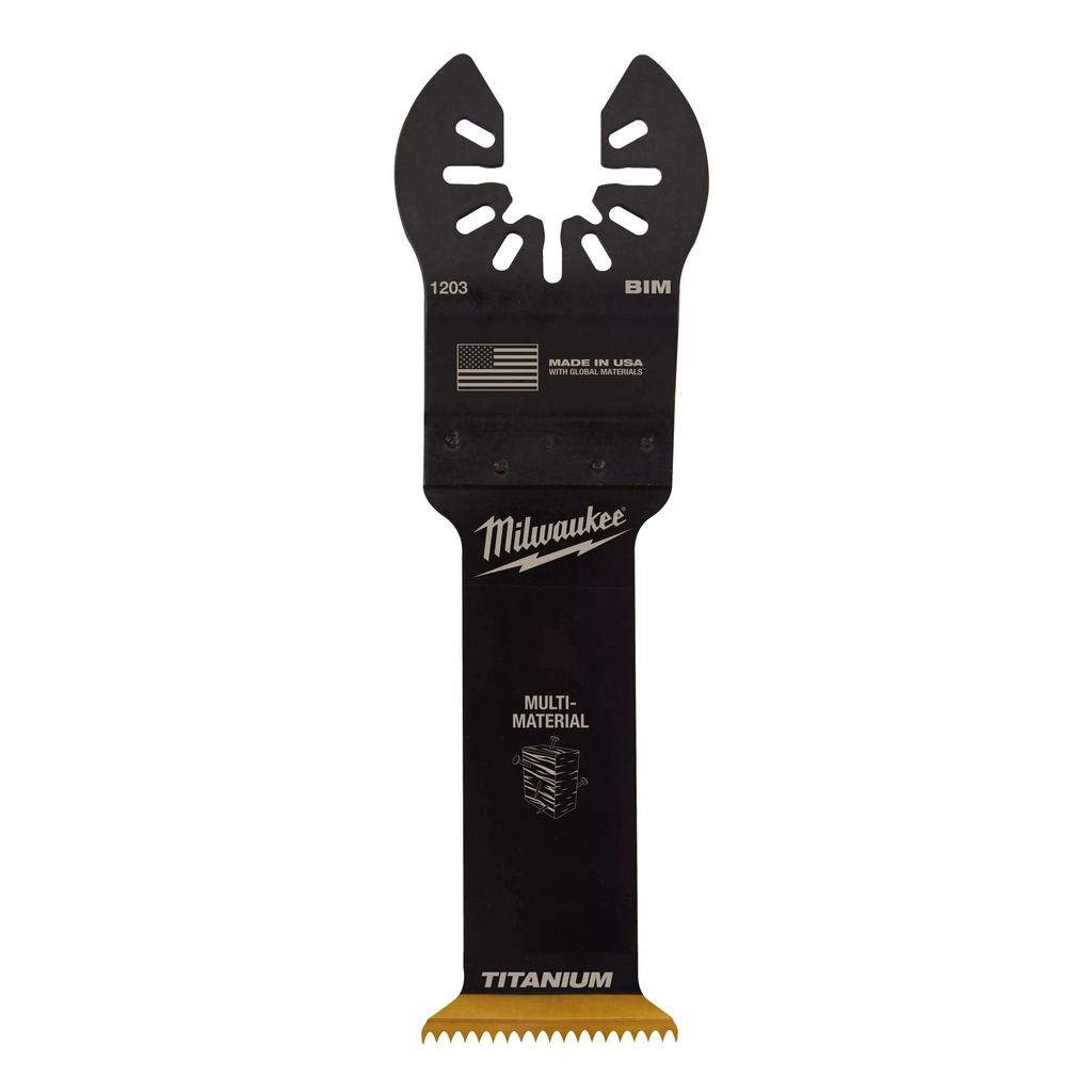 Milwaukee 49-25-1203 1-1/4” Bi-Metal Multi-Material Universal Fit Oscillating Multi-Tool Blade (1 PK)