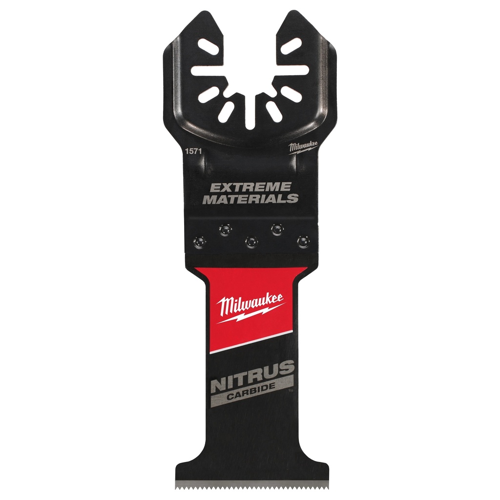 Milwaukee 49-25-1571 1-3/8" NITRUS™ Carbide Extreme Materials Universal Fit Oscillating Multi-Tool Blade (1 PK)